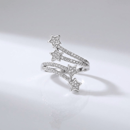 Silver Star Zirconia Wrap - (Adjustable) by Rose & Oliver - product image 1