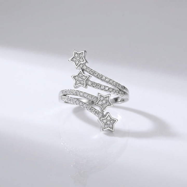Silver Star Zirconia Wrap - (Adjustable) by Rose & Oliver - product image 1