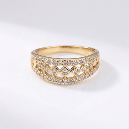 Gold Pave Band Ring by Rose & Oliver - product image 1