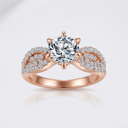 Rose Gold Diamond Legacy Ring by Rose & Oliver - product image 1