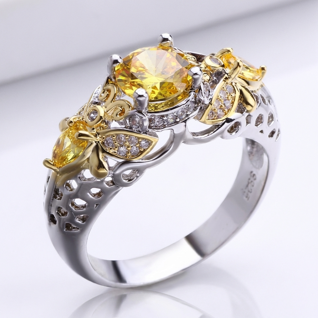 Gold Blossom Crown Ring by Rose & Oliver - product image 2