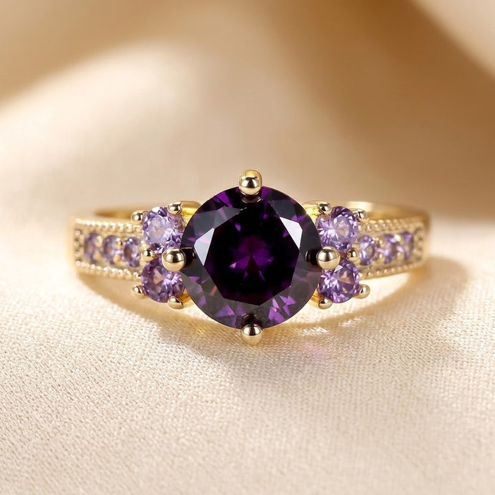 Gold Amethyst Accent Ring by Rose & Oliver - product image 1