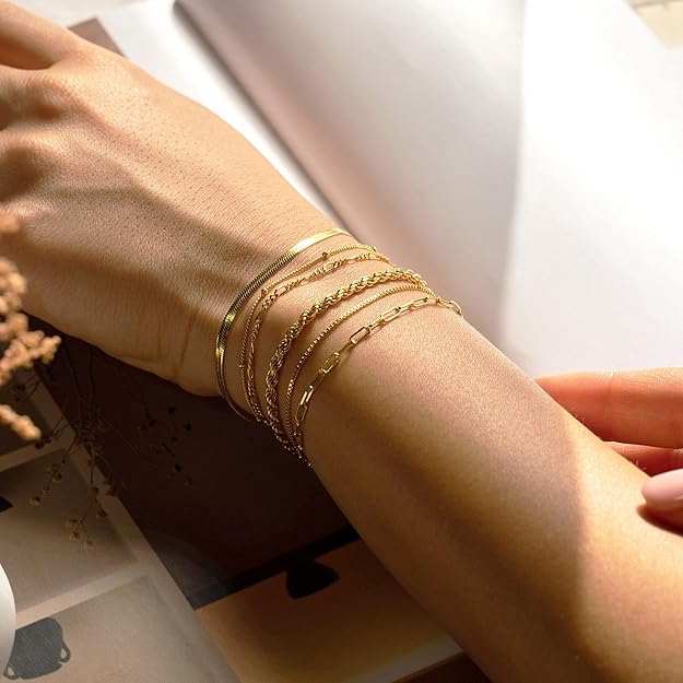 Vernetta™ | Gold Bracelet Set by Rose & Oliver - product image 2