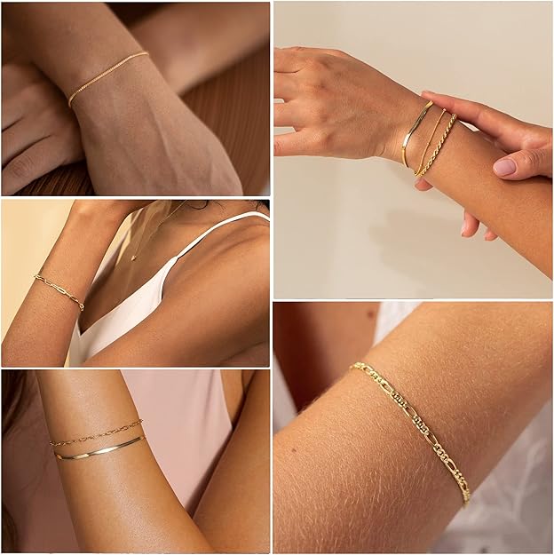 Vernetta™ | Gold Bracelet Set by Rose & Oliver - product image 4