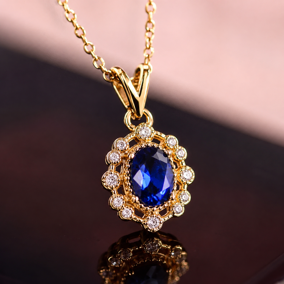 Kavella Noctazure Necklace by Rose & Oliver - product image 1