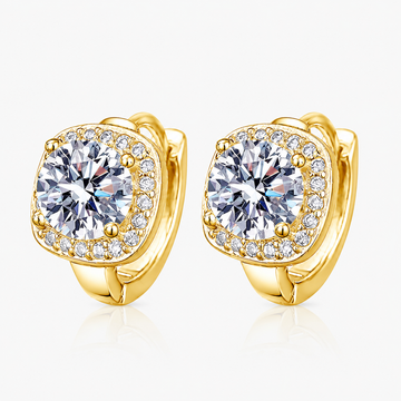Nadine square earrings | Gold by Rose & Oliver - product image 1