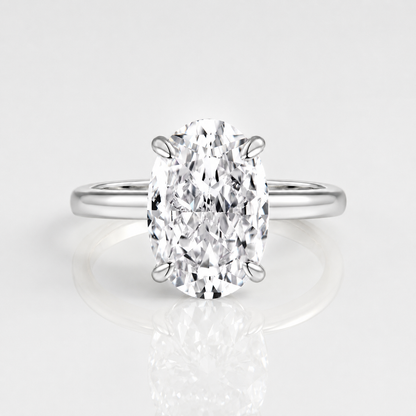 Oval Diamond Solitaire Ring by Rose & Oliver - product image 3