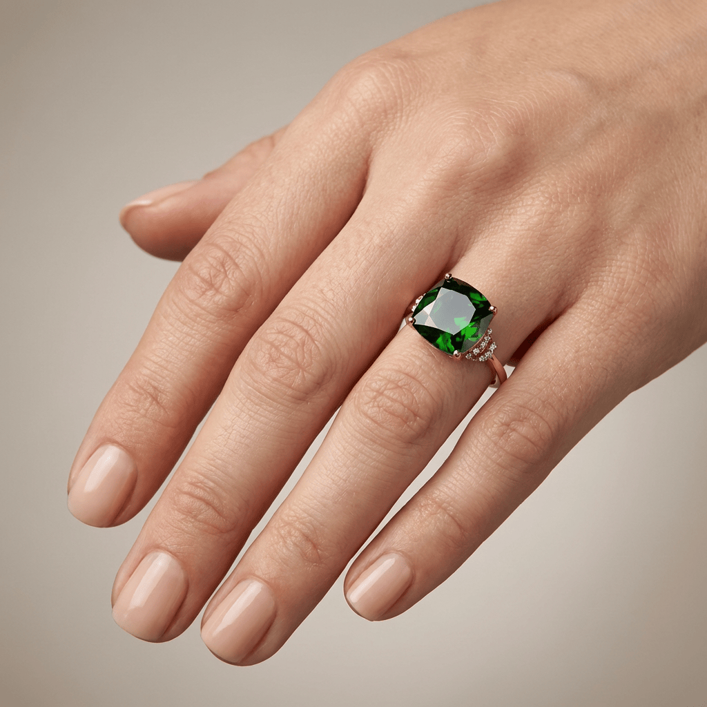 Rose Gold Gemstone Ring by Rose & Oliver - product image 2