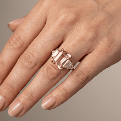 Silver Diamond Trio Ring by Rose & Oliver - product image 4