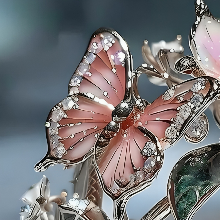 Croia™ | Butterfly Ring with Zirconia by Rose & Oliver - product image 2